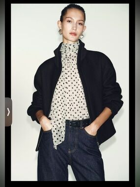 ZARA SHORT WOOL COAT WITH HIGH NECK SIZE XS, S, L NWT